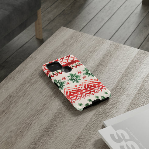 Watercolor Study of Christmas Patterns - Impact Resistant Phone Case